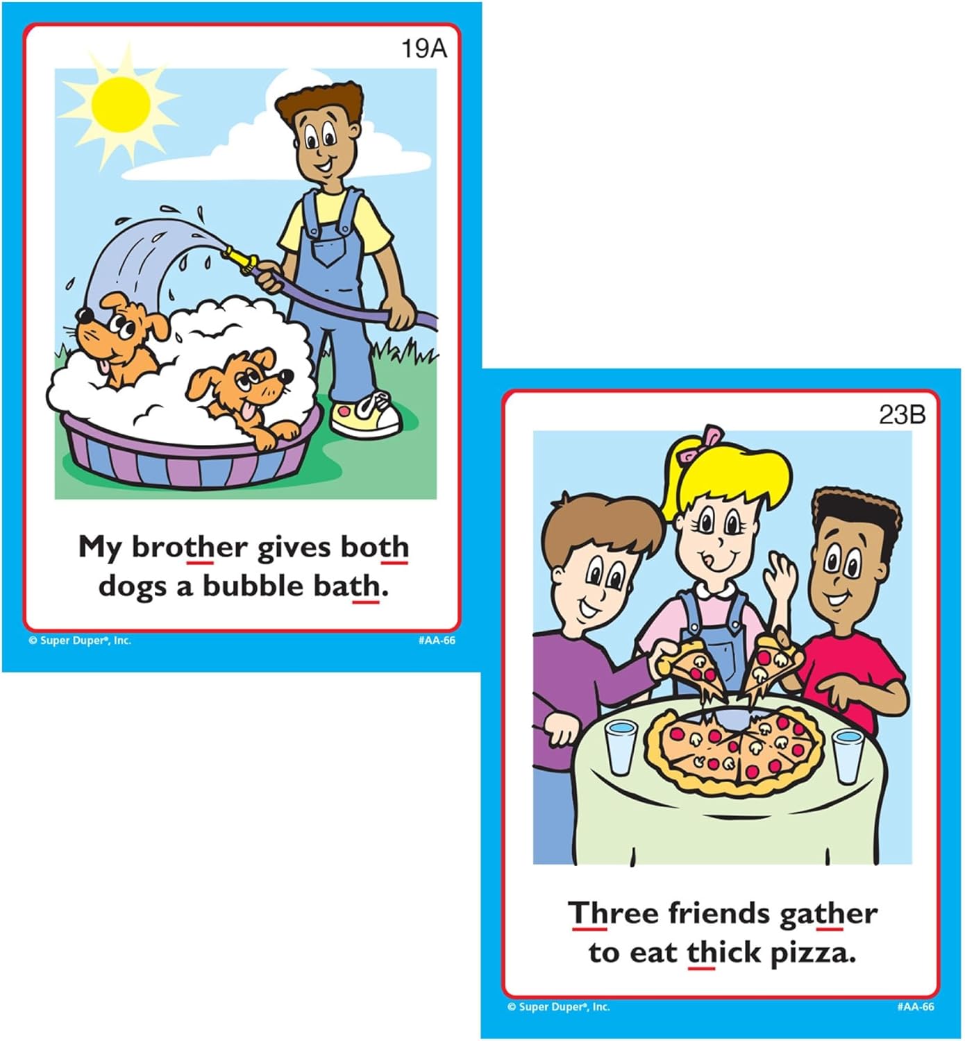 Super Duper Publications | Say and Do® Action Articulation TH Sounds Fun Deck | Vocabulary and Language Development Flash Cards | Educational Learning Materials for Children