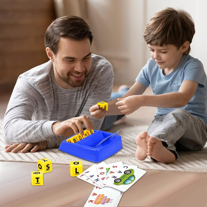 Fenikso Matching Letter Game, Alphabet Spelling & Reading Words, Objects & Color Recognition, Early Learning Educational Toy for Preschooler & Kindergarten Kids Over 3-8 Years Old, Best Gifts
