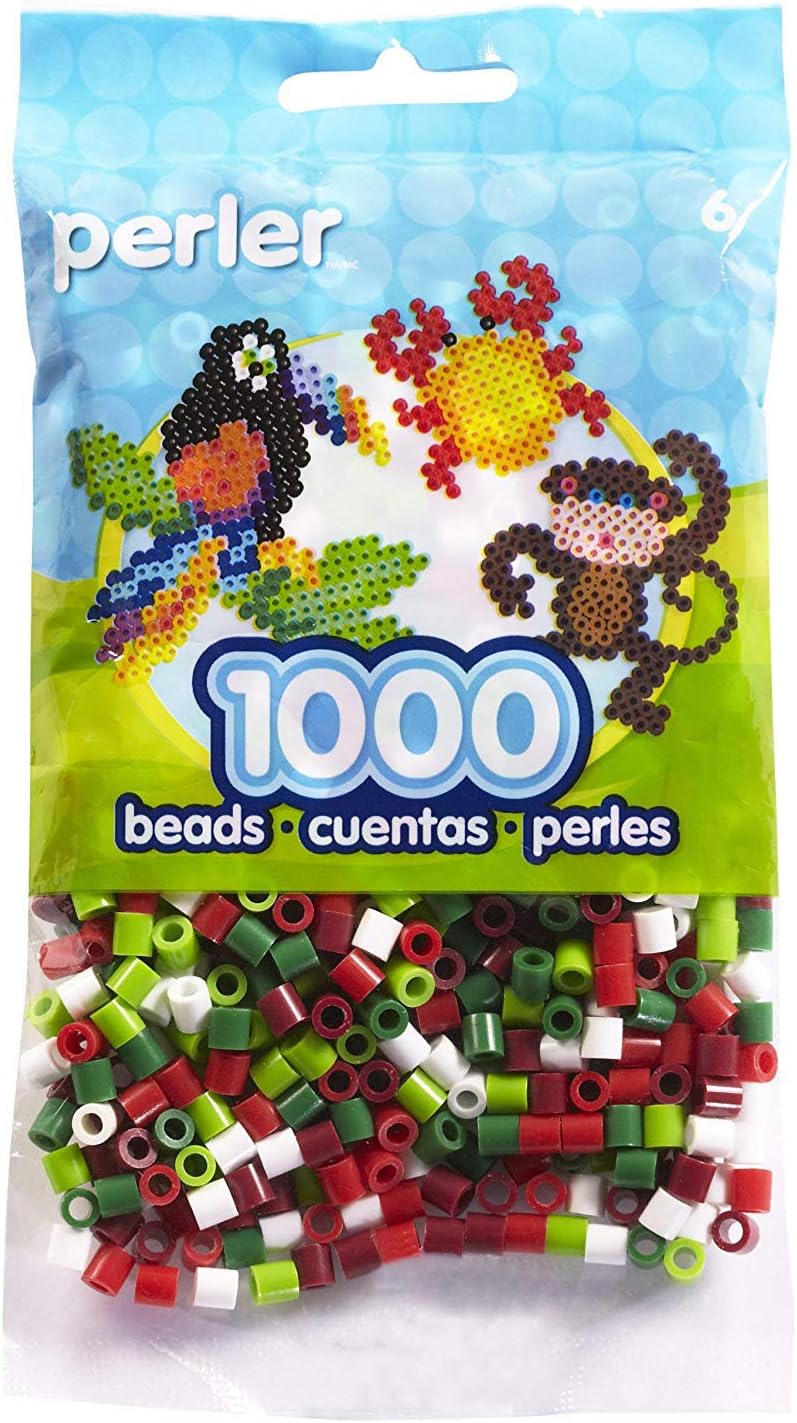 Perler Beads Fuse Beads for Crafts, 1000pcs, Multicolor Glow in the Dark