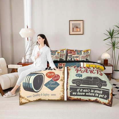 Erosebridal Chemistry Comforter Set with Sheets Full Size Periodic Table of Elements Bed in A Bag 7 Piece Science Chemistry Lovers Bedding Set for Kids Boys Children Bedroom Modern Black Bed Sets