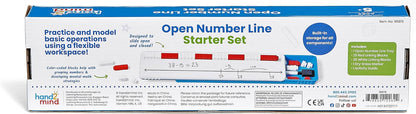 hand2mind Open Number Line Starter Set, White Board Dry Erase Number Lines for Students, Teaching Addition and Subtraction, Educational Math Manipulatives, Classroom Supplies for Teachers Elementary