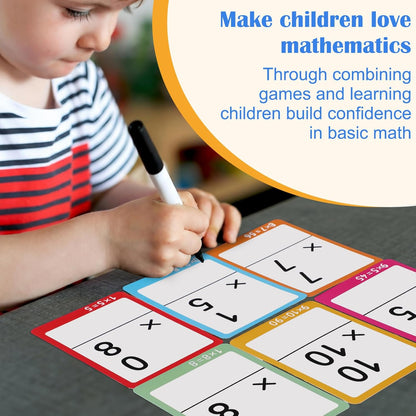 864 Pcs 24 Set Multiplication Flash Cards - Fractions, and Multiplication Flash Cards with Visual Aids Mastered & Review Sorting for Kids 3rd 4th 5th Grade or Homeschool Supplies