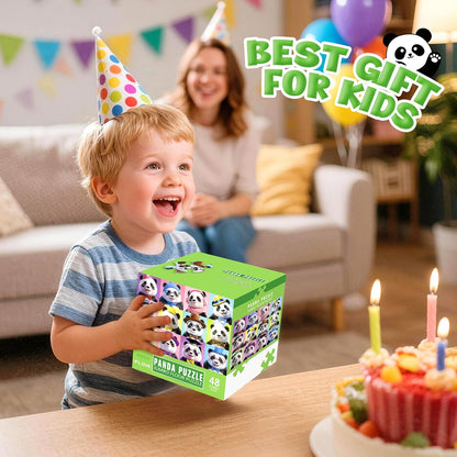 Jumbo Floor Puzzles for Kids Ages 3-5 4-8, 48 Piece Panda Jigsaw Puzzle 23.6"x35.4", Educational Animal Floor Puzzle for Kids Ages 4-6 6-8, Birthday for Boys & Girls
