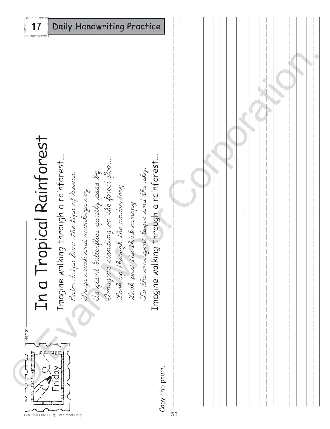 Evan-Moor Daily Handwriting Practice Contemporary Cursive, Kindergarten-Grade 6, Homeschooling and Classroom Resource Workbook, Penmanship, Writing, Letter Placement, Spacing, Alphabet Synonyms