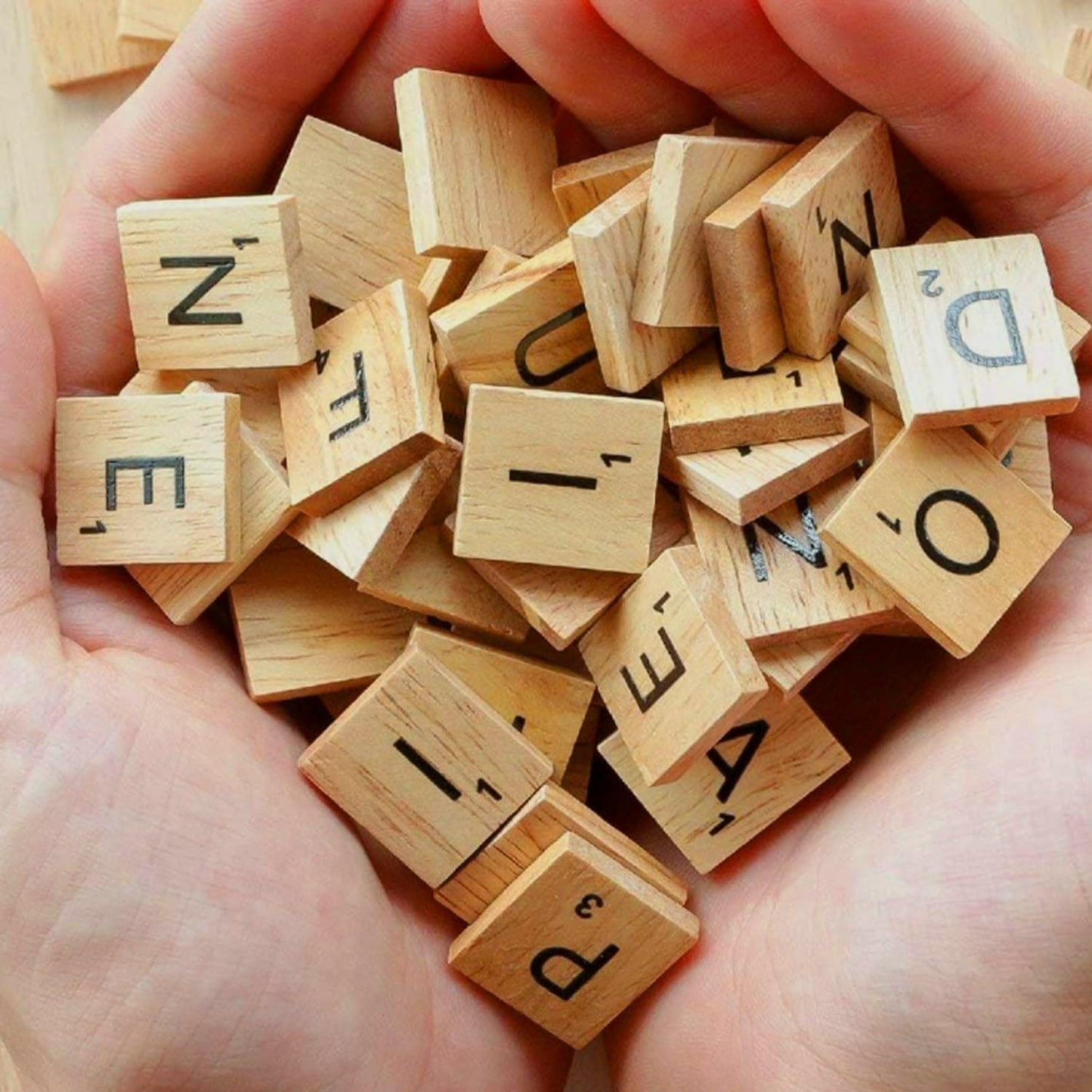LSCQYYCC-200Pcs Magnetic Wooden Letter Bricks, Craft Letters - DIY Wooden Gift Decoration - Making Letter Coasters and Cross Games DIY Wood Gift Decoration - Making Alphabet Coasters