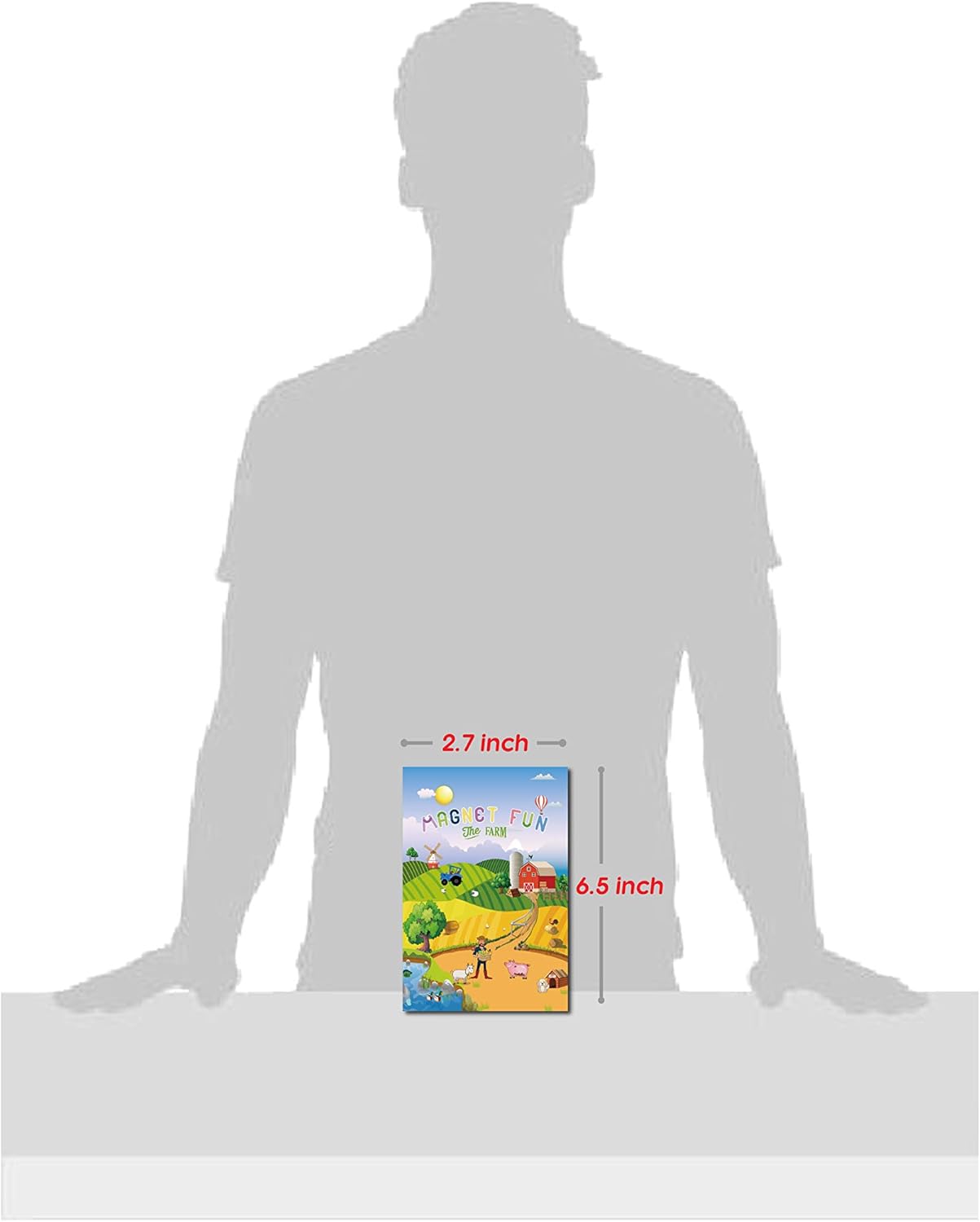 Magnetic Portable Playboard Cute Zoo Ainimal Magnets Create Scene for Learning Travel Toy (51 Pcs)