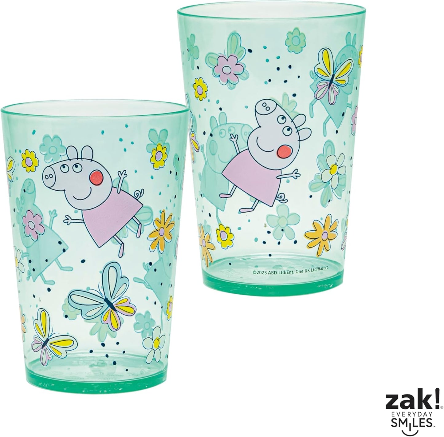 Zak Designs 14.5oz Disney Frozen 2 Nesting Tumbler Set Includes Durable Plastic Cups, Fun Drinkware is Perfect for Kids, 4pk (14.5oz, Anna & Elsa & Olaf)