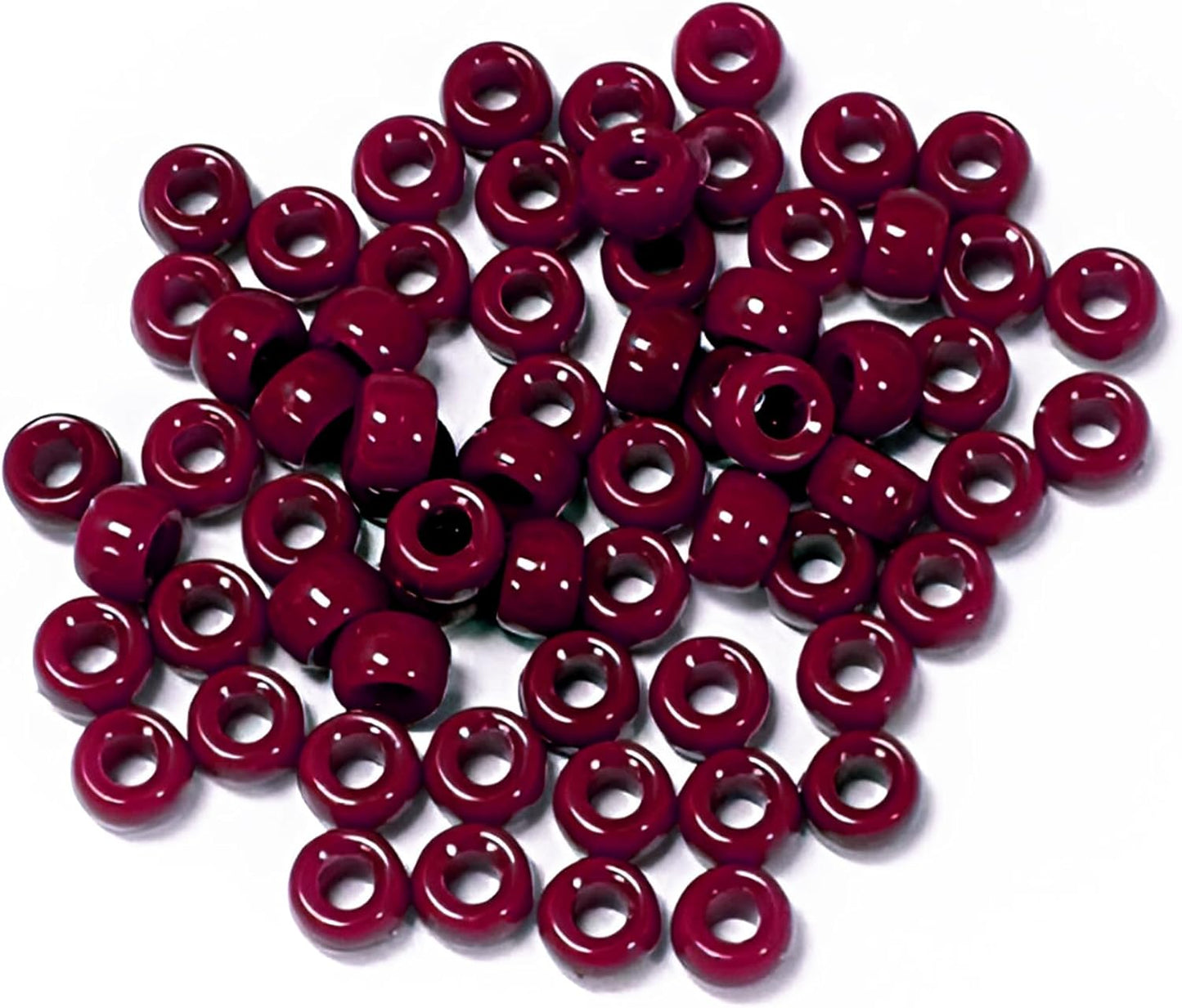 JOLLY STORE Crafts - Mini Pony Beads, Easy-to-Use Reusable Jewelry-Making/Bracelet Beads for Art, Craft Decorations & More, 6.5 x 4mm Beads, Crafted in The USA, Opaque Grey, 1000 pcs (Pack of 1)