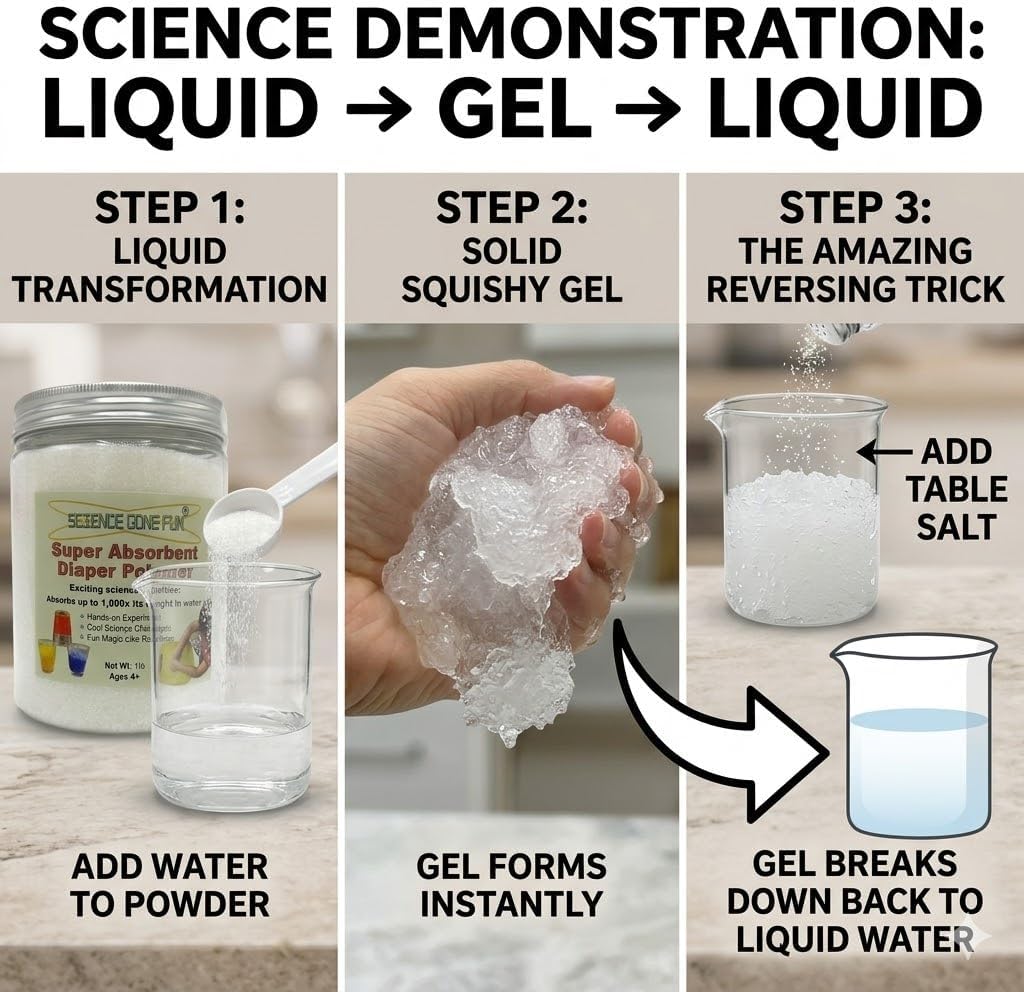 1 Pound Super Absorbent Diaper Polymer_Science Educational Products (Tm)