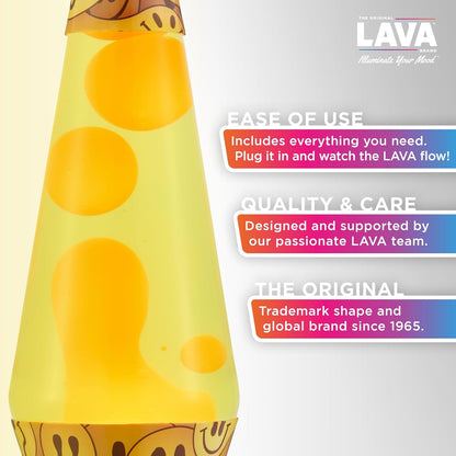 The Original Lava® Lamp - 14.5" Techno Chrome - Classic Liquid Motion Lamp - Pink Lava and Blue Liquid - Item #2097 (Amazon Exclusive)