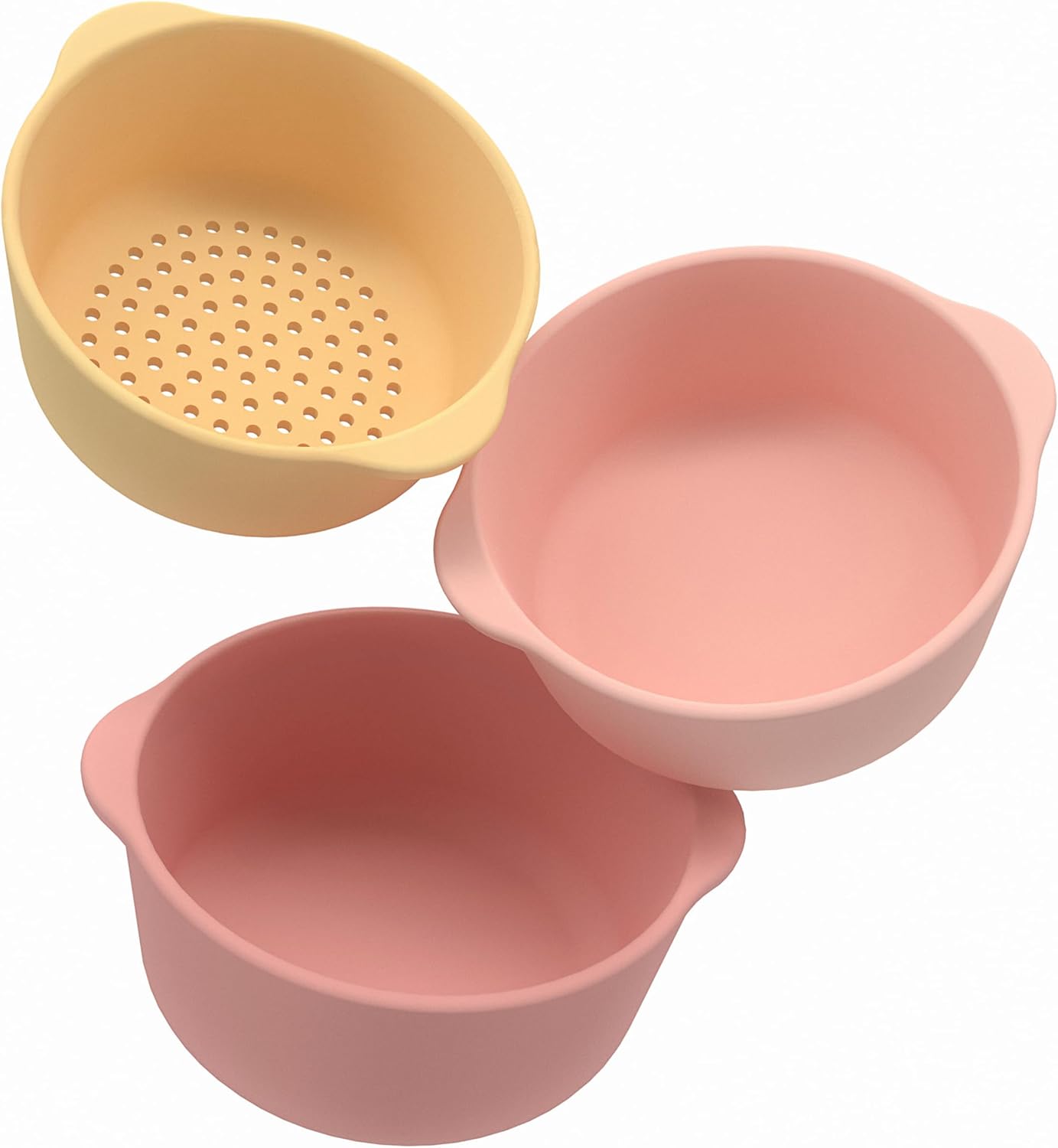 Inspire My Play - 3 x Nesting Bowls and Sieve - Perfect for Sensory PlayTray - Sensory Bin Accessories - Special Education Classroom Supplies - Montessori Education Toys - Natural