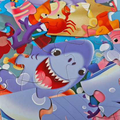 Jumbo Floor Puzzle for Kids,Farm Animals Jigsaw Large Puzzles,48 Piece Barn Puzzle for Toddler Ages 3-5,Children Learning Preschool Educational Toys,Birthday Easter Gift for 4-8 Years Old Boy and Girl