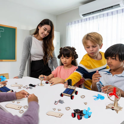 STEM Kits for Kids Age 8-10-12-14, Science Kits for Kids Age 8-12, STEM Toys Gifts for Boys Age 8 9 10 12 13 14, Car Building Science Experiment Projects 9-12, Solar Power & Engineering Kit