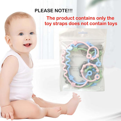 Toy Straps for Baby,RTMOK Silicone Setpacifier Clip,Applies to Car Seat Toy,Teether Toy,High Chair,Stroller Accessories,Baby Toy Clips,Cribs,Rocking Chair