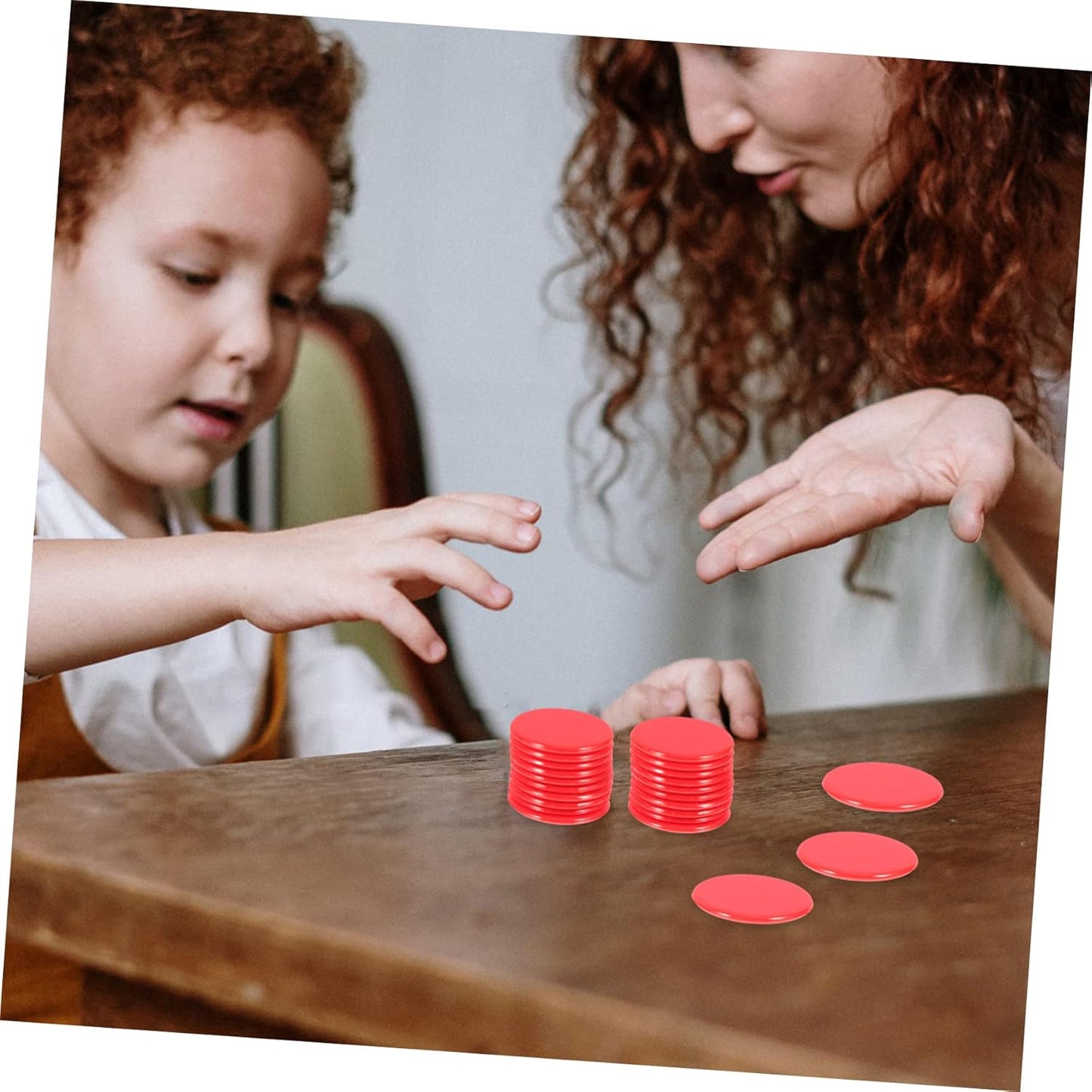 BESPORTBLE Bingo Counting Chips Game Markers for Smooth Surface Counting for Math Learning and Grouping Activities