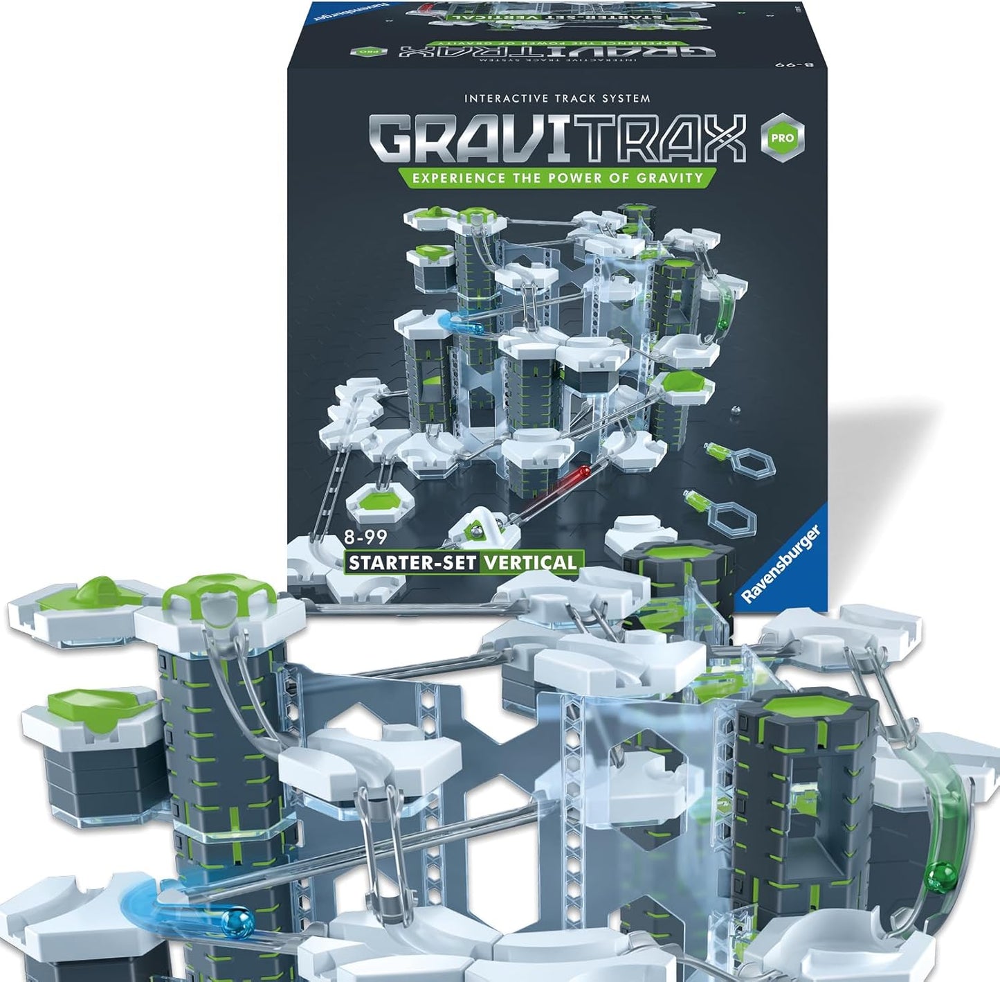 Ravensburger GraviTrax PRO Starter Set - Gravity & Magnetic Marble Game - MESH Accredited STEM Toy for Kids - Brain-Building, Educational Gift - Engages Critical Thinking, Problem Solving - Ages 8+