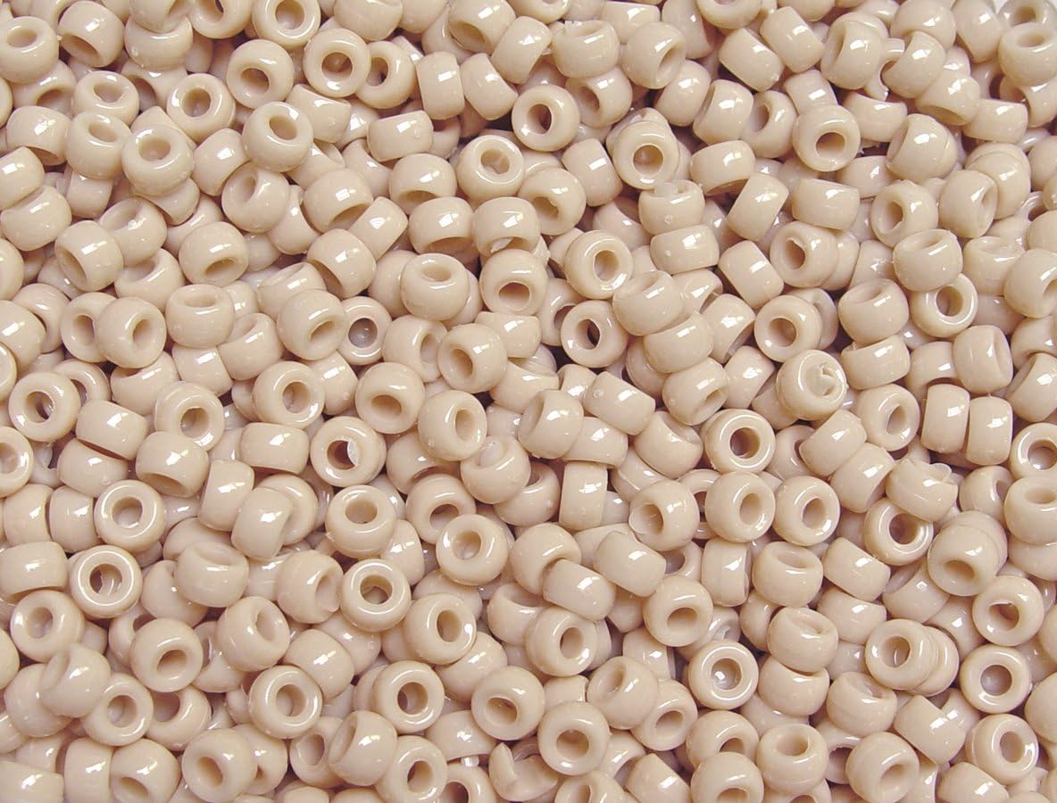 JOLLY STORE Crafts - Mini Pony Beads, Easy-to-Use Reusable Jewelry-Making/Bracelet Beads for Art, Craft Decorations & More, 6.5 x 4mm Beads, Crafted in The USA, Opaque Grey, 1000 pcs (Pack of 1)