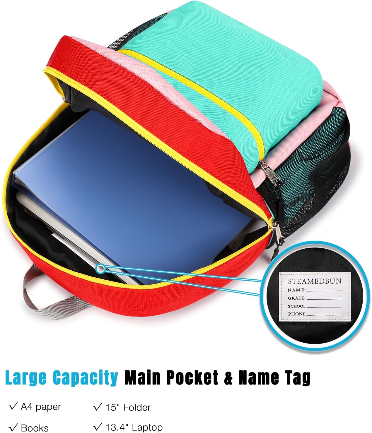 STEAMEDBUN Toddler Backpack Leash for 1-3: Backpack with Leash for Boys Girls - Anti-Lost Harness Backpack for Walking