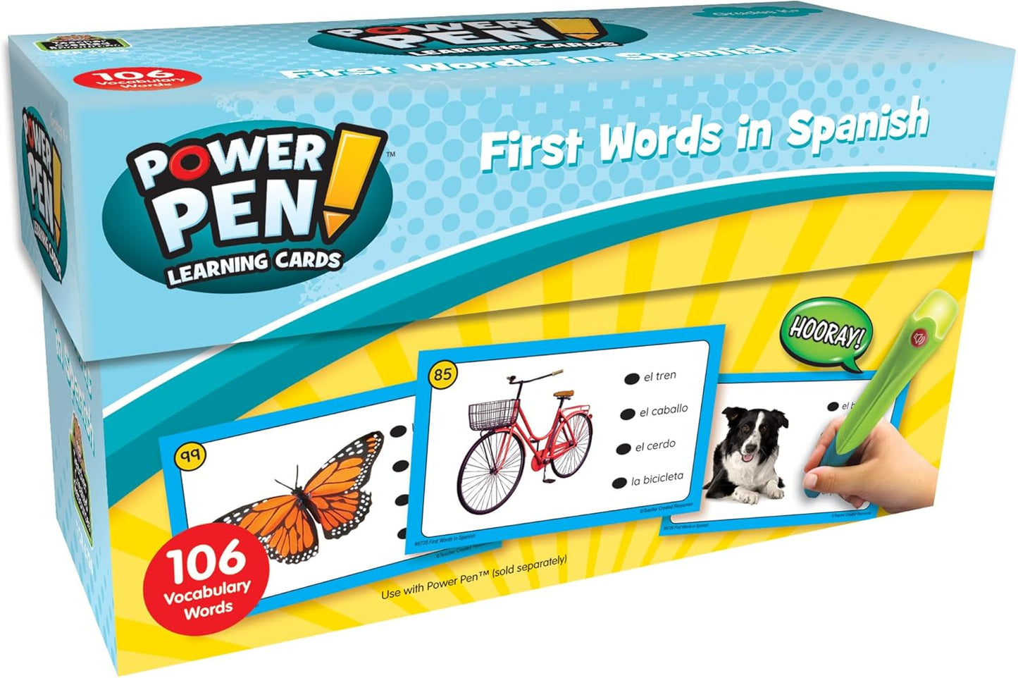 Teacher Created Resources Power Pen Learning Cards: First Words in Spanish Grades K+ (TCR6726)