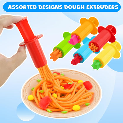 36-Piece Dough Tool Set for Kids Ages 3-8 – Includes Animal Cutters, Rolling Pins, Rollers, Random Colors
