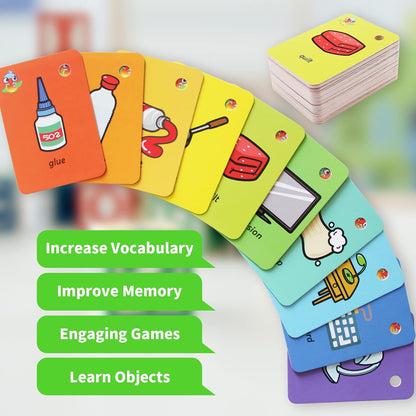 Toddler Number Flash Cards,No.123 Sight Words with Pictures Preschool Kids Flash Cards 28 Pcs with Ring(Number)