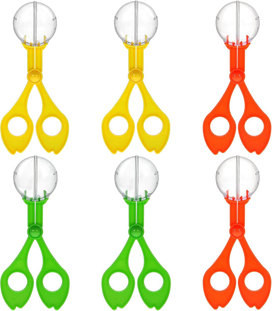 TOYANDONA 6pcs Insects Catcher Handy Scoopers Scissors Tongs Tweezers Multifunctional Collection Set for Kids Outdoor Nature Exploration Toy (17.5cm Random Color)