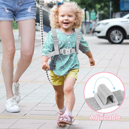 Accmor Toddler Harness Leash + Reflective Anti Lost Wrist Link, Cute Car Kids Back Pack with Hand Strap Collapsible Child Walking Restraint Belt Tether Hold Baby Boys Close for Outdoor Travel