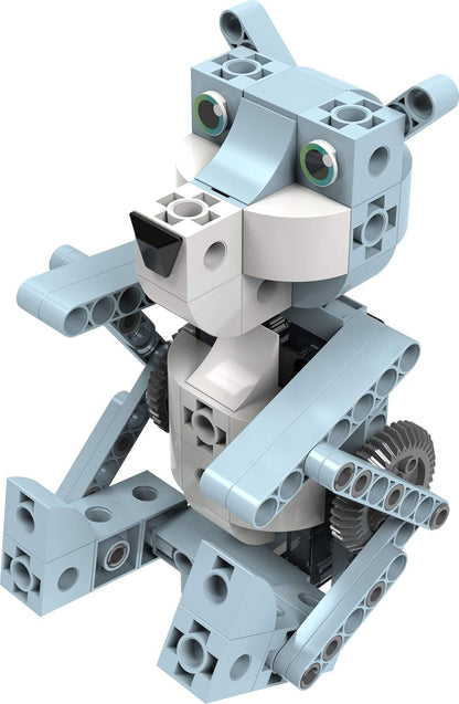 Thames & Kosmos Kids First Robot Pet Shop: Owls, French Bulldogs, Sloths & More! STEM Experiment Kit for Young Engineers | Build 8 Motorized Robots of Cute Animals | Play & Learn with Storybook Manual