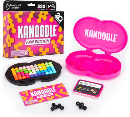 Educational Insights Kanoodle Fan Edition - 20th Anniversary (Magenta) - 3D Puzzles for Kids, Teens, and Adults, Brain Teasers for Kids 8-12, Challenging Logic Puzzles, Single Player Puzzle Toys