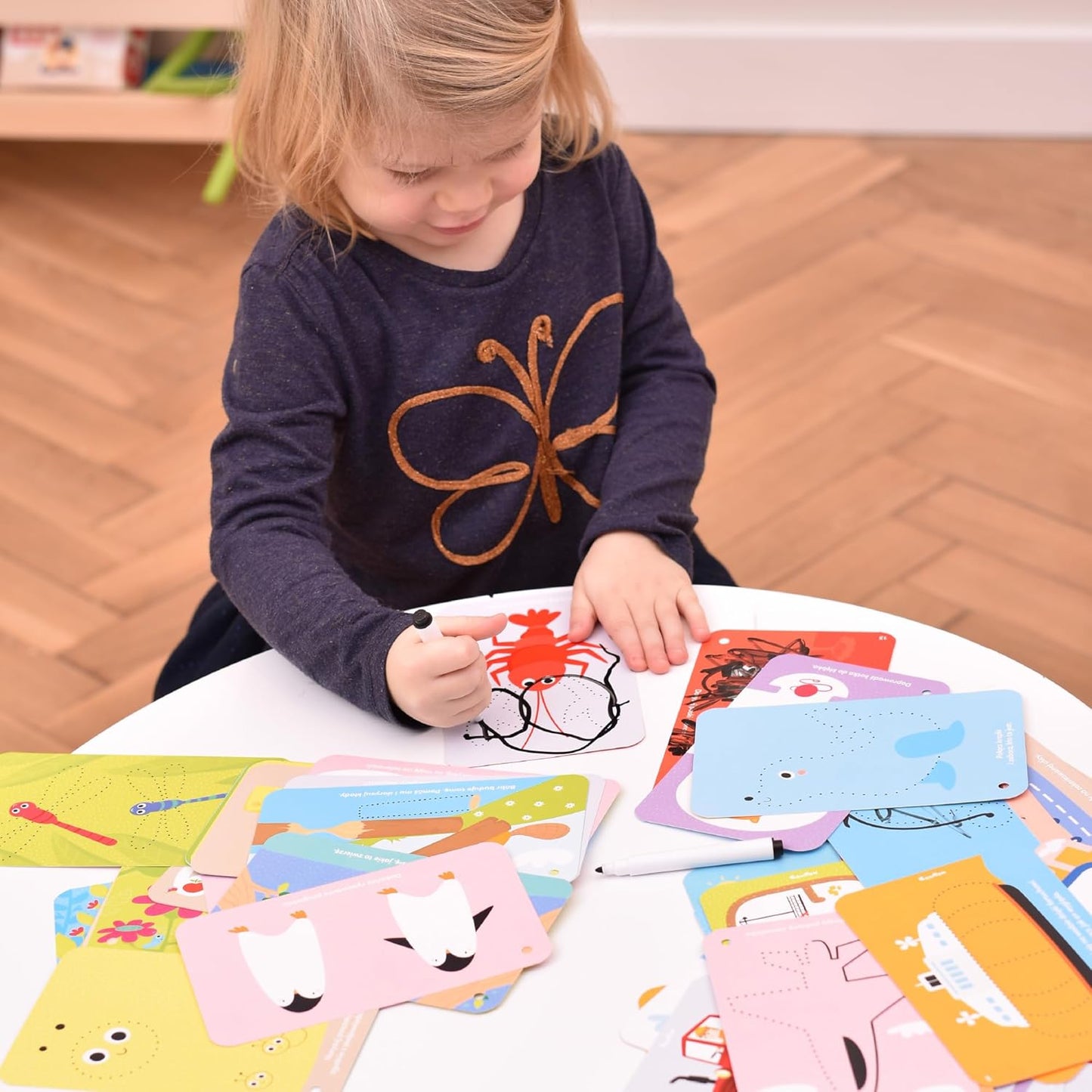 Let’s Write and Wipe Preschool Learning Activities - Letters - 56 Pages of Creative Tasks on Dry-Erase Cards with Marker Promote Early Learning Basics, ABCs and Motor Skills, for kids ages 3-5 years