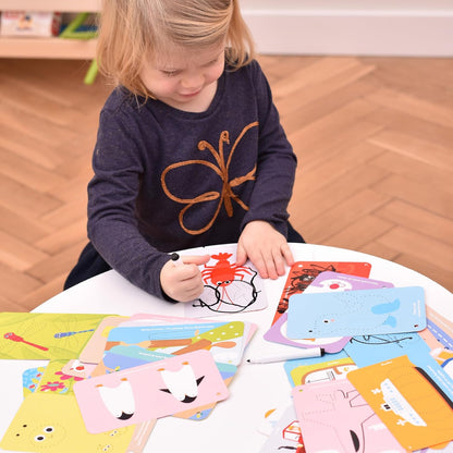 Let’s Write and Wipe Preschool Learning Activities - Letters - 56 Pages of Creative Tasks on Dry-Erase Cards with Marker Promote Early Learning Basics, ABCs and Motor Skills, for kids ages 3-5 years