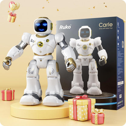 Ruko 1088 Large Robot Toys for Boys, STEM Programmable Remote Control Robot, Electronics Educational Birthday for Kids 4 5 6 7 8 Year Old, Green