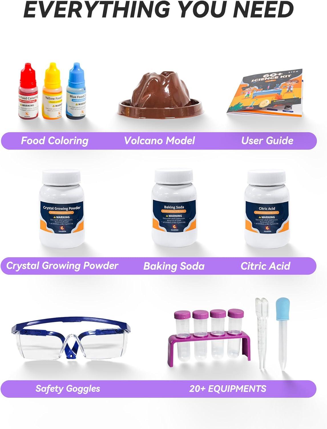 Melican 60+ Science Experiment Kit for Kids Ages 8+, STEM Educational Science Gifts for Kids, First Science Kit for Boys Girl Birthday