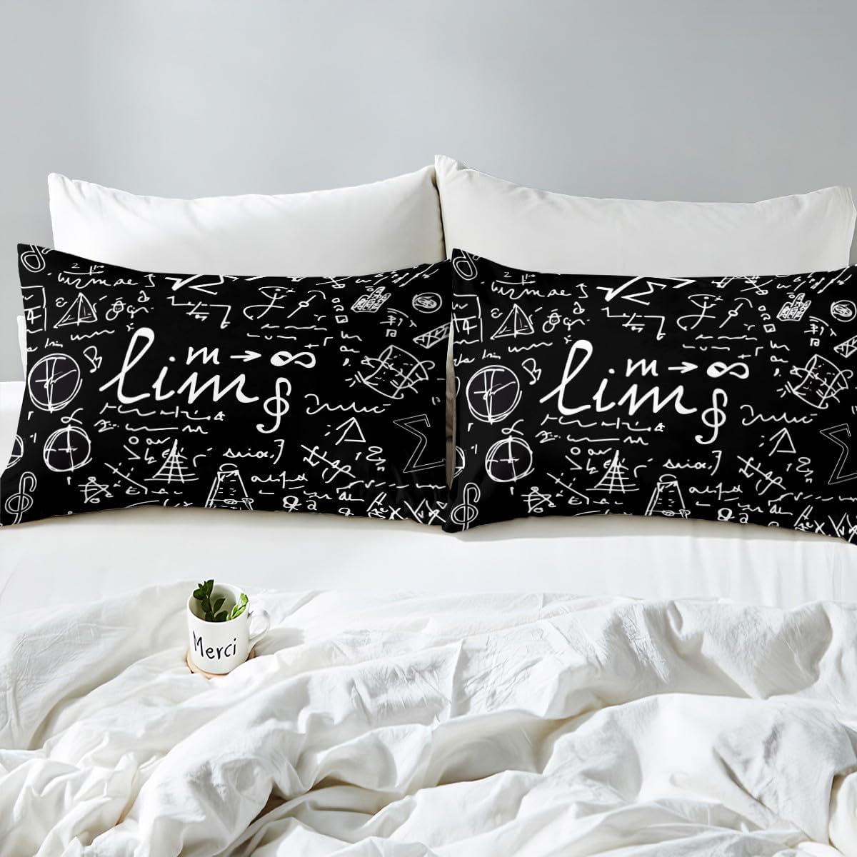 Erosebridal Science Theme Bed Sheets Set Full Size for Boys Girls Chemistry Periodic Table Print Sheet Set Chemical Subject Theme Sheets Teens Kids Math Science Atyle Fitted Sheet 4 Pcs