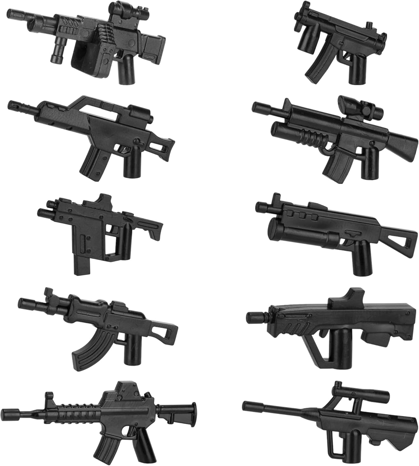 Weapons Pack Military Toy Set Building Blocks Model for Soldier Figures, Army Equipment Gear Kit Pieces and Parts Accessories Compatible with Major Brand