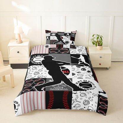Drum Kit Duvet Cover,Kids Musical Instruments Bedding Set,Rock Music Comforter Cover for Boys Girls Room Decor,Neon Lighting Lightweight Bedspread Cover Twin Size with 1 Pillow Case(No Comforter)