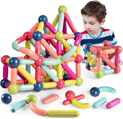 Contixo STEM Building Toys - 110 pcs Marble 3D Magnetic Run Tiles Learning Stacking Educational Building Blocks Set, Creativity Beyond Imagination, Inspirational, Recreational Toy for Kids