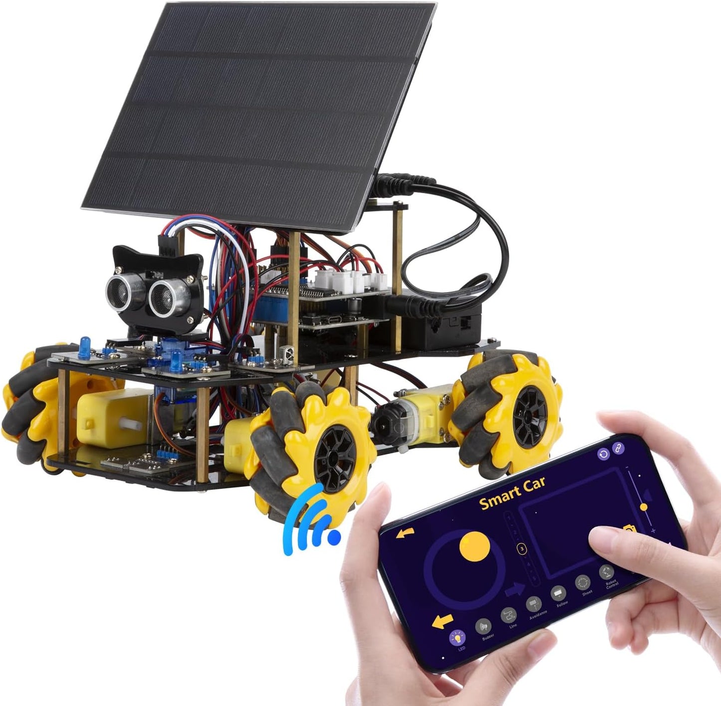 ACEBOTT Smart Robot Car Kit Compatible with Arduino, Robotics for Kids Ages 8-12 12-16, Electronic Programming Project/STEM Science Kits Coding Gifts for Adults and Youths