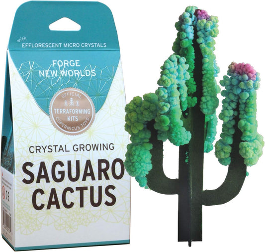 Copernicus Toys Crystal Growing Saguaro Cactus Official Terraformer kit | Grows in Hours | Facts and Instructions Included