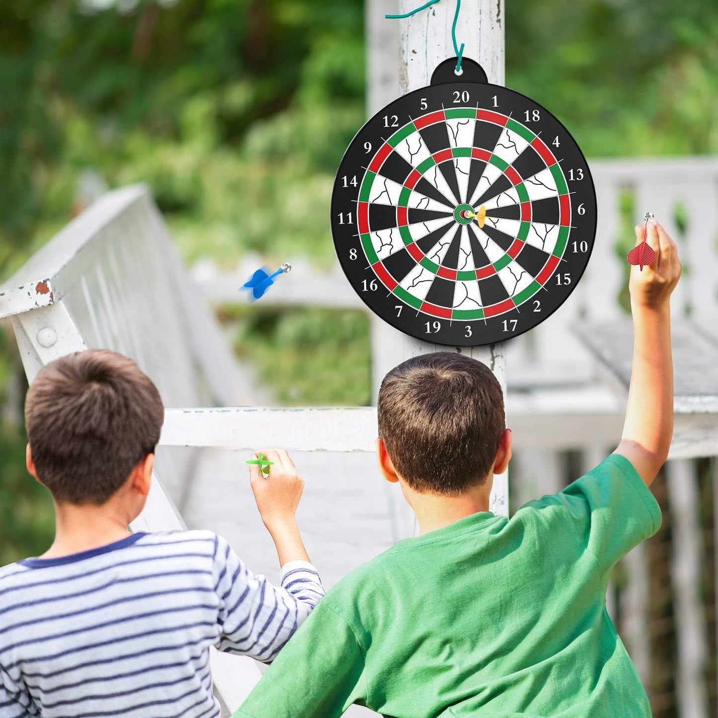 Dart Board - 12pcs Magnetic Darts - Excellent Indoor Game and Party Games - Gifts for 5 6 7 8 9 10 11 12 Year Old Boy Kids