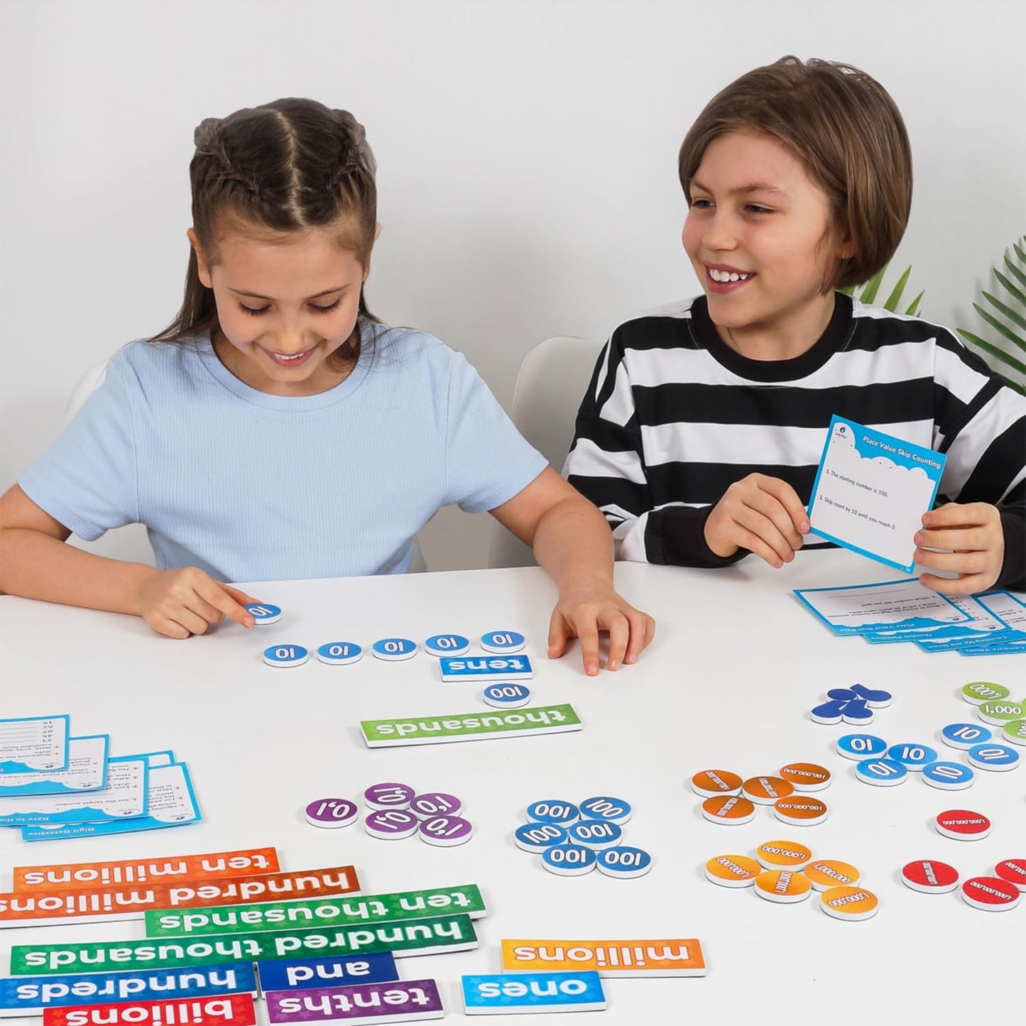 246 PCS Display Magnetic Place Value & Discs Set - Place Value Manipulatives, Magnets, Magnetic Place Value Disks Chips, Magnetic Base 10, Magnetic Math Base Ten Manipulatives - Simply Magic