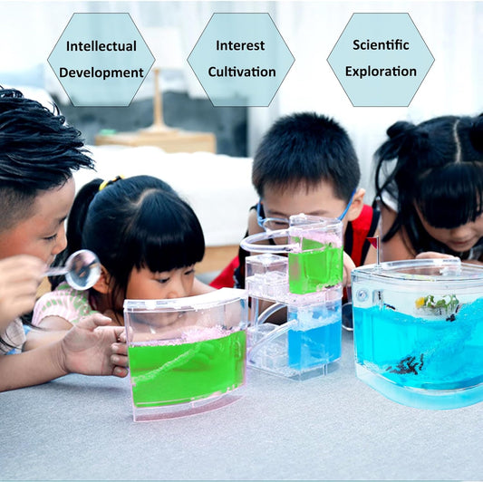 EXBEPE Ant Farm for Kids - Gel Castle Colony Ecosystem Terrarium Kit, Habitat Science Learning Kit