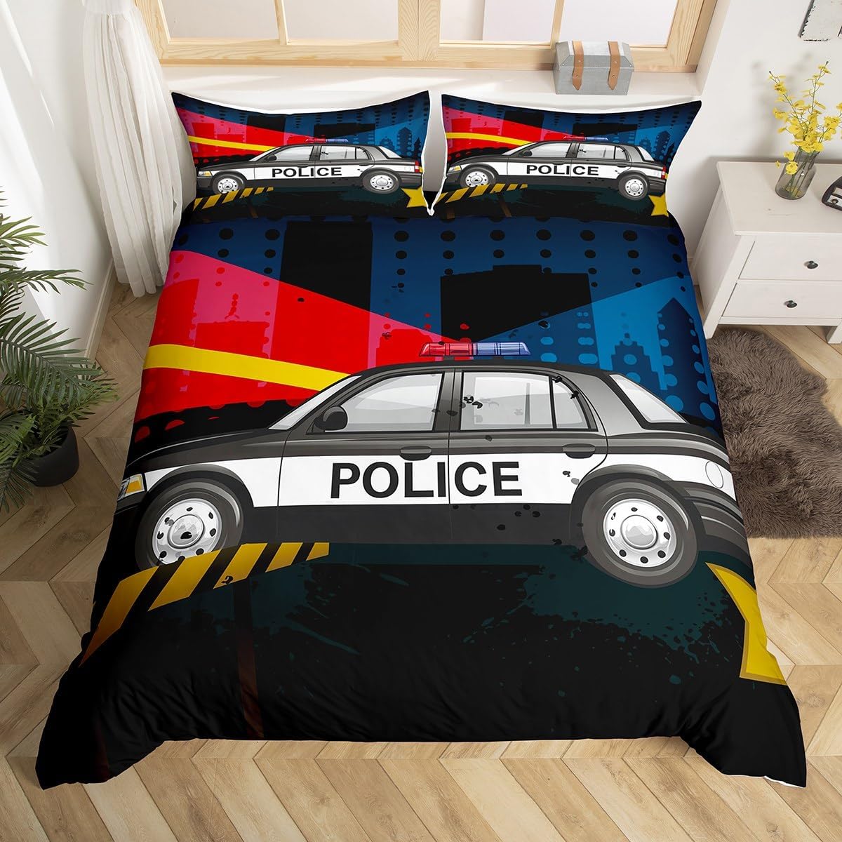 Laboratory Bedding Set Chemistry Lab Duvet Cover For Kids Teen Boys Girls Test Tube Microscope School Graffiti Comforter Cover Chemical Elements Science Theme Bedclothes 2Pcs Twin Size Gray