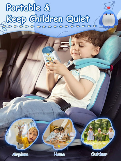 16-Piece Rotating Puzzles for Kids 4-6, Toddlers Puzzles 2-4, Road Trip, Airplane Activities Game, Travel Toys - Brain Teaser, Fine Motor Skills, Birthday Gifts Boys & Girls - Transportation