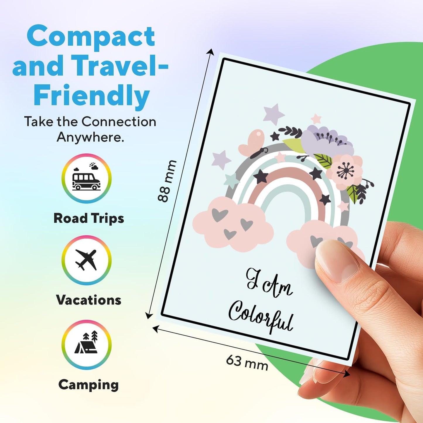 Family Discussion Cards Set, 200 Engaging Conversation Starters for Quality Time - Screen-Free Bonding Activity for Dinners, Gifts, Holidays and Gatherings(Kid001)