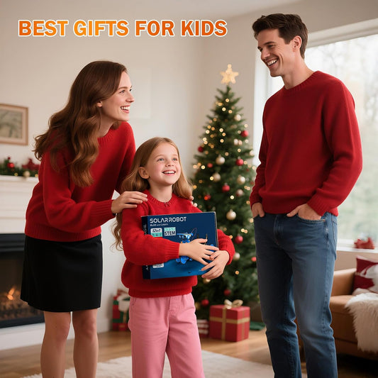 AESGOGO STEM Projects for Kids Ages 8-12, Solar Robot Science Building Kits, Birthday Gifts for 8 9 10 11 12-16 Year Old Boys Girls Teens, Robotics Powered by Sun or Battery(Not Include).