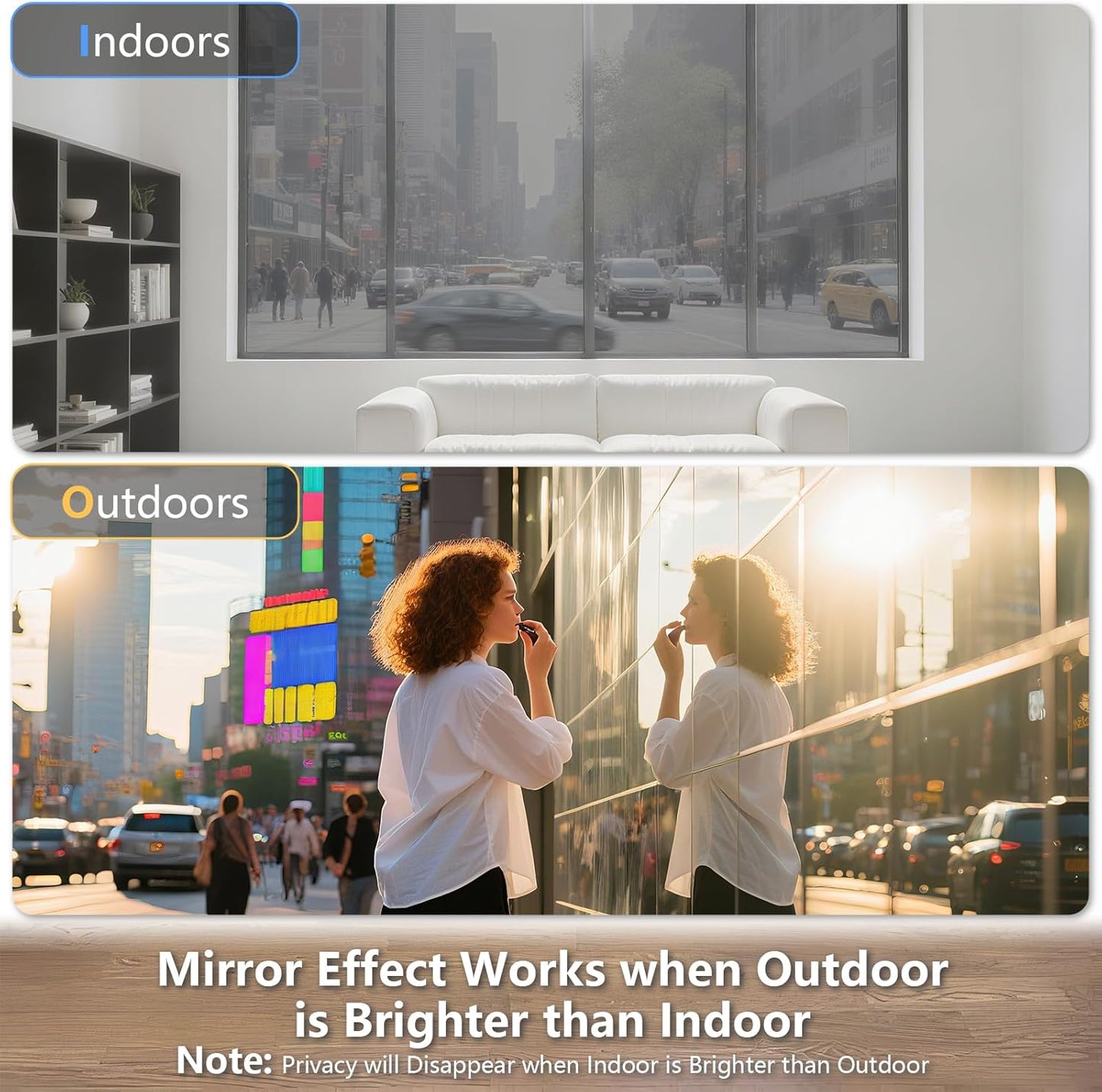 LEMON CLOUD Window Film, Decorative Window Privacy Film, Window Film Privacy Static Cling Frosted, Anti-UV Sun Blocker Heat Control for Home(Grayish Black, 17.5 x 78.7 inches)