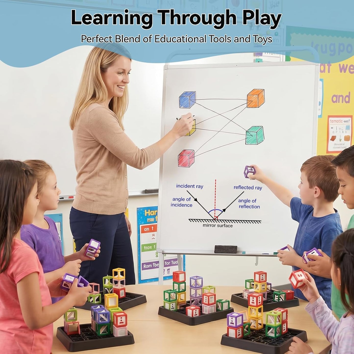 Laser Maze - STEM Logic Toys for Ages 8-13, 60+ Challenges Puzzle Games, Great 8-13 Years Old Children Gift to Develop Spatial Imagination Problem-Solving Concentration, Team/Solo Play