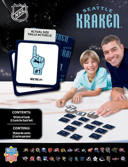 MasterPieces NHL Chicago Blackhawks Matching Game, For Ages 3+ - Fun Family Entertainment for Kids and Adults - Educational, Engaging, and Perfect for Game Night, Interactive Classroom Activities