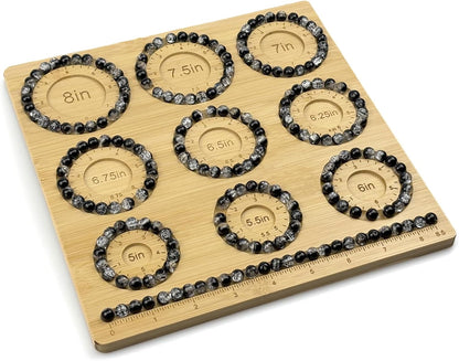 Petoysoso Bead Boards for Jewelry Making, Bamboo Beading Board for Bracelet & Necklace, Jewelry Making Supplies,Bead Tray Supplies
